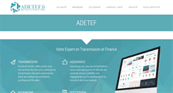 Desktop Screenshot of adetef.fr