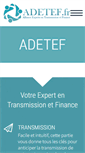 Mobile Screenshot of adetef.fr