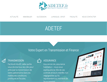 Tablet Screenshot of adetef.fr